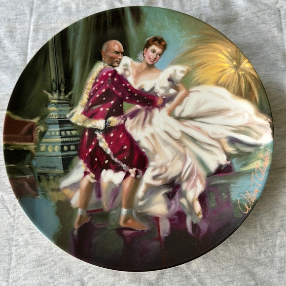 Edward Charle Other - 💖”Shall We Dance .” Numbered Collector
Plate, 8 1/2 round
Plate # 800SD